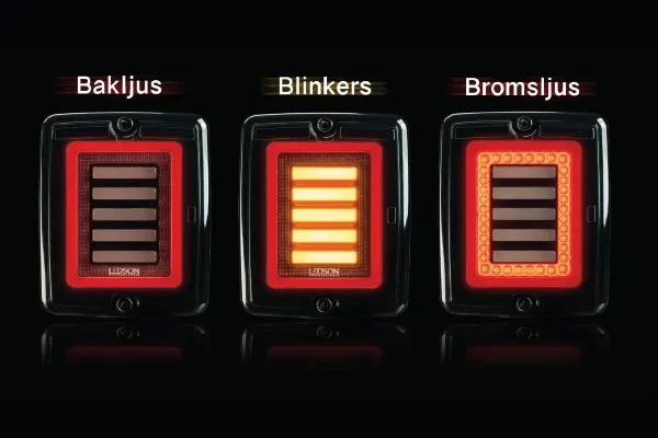 Lampa tylna LED Breeze X1 z kloszem dymionym