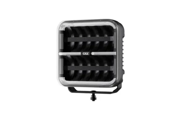Reflektor dalekosiężny czarny OZZ SQR 9″+ ostrzegawcze
