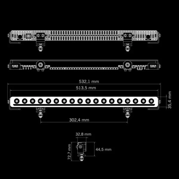 oświetlenie led do ciezarowki nuuk d-line 20 kaptruck