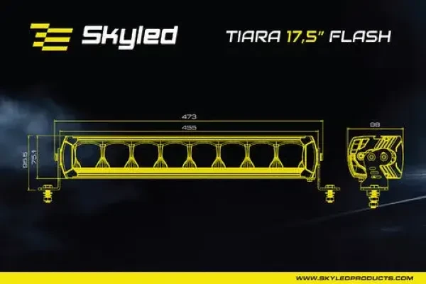 skyled tiara flash listwa led do ciężarówki wymiary