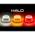 Lampa obrysowa i pozycyjna LED Halo Ø72 mm Ledson, ECE R148, IP67 - dostepna w trzech kolorach bialy pomaranczowy i czerwony