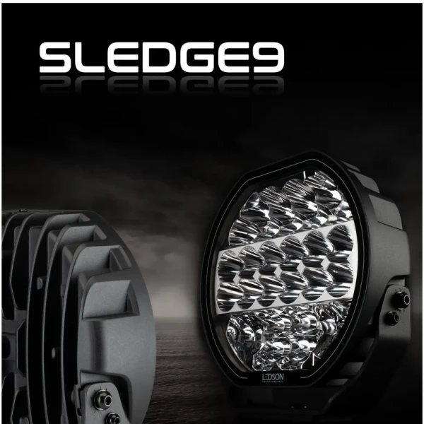 Ledson Sledge9 9 cali lampa dodatkowa LED z łączonym wzorem światła