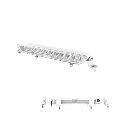 Przód białej listwy LED OZZ XB1 15″ White smukła obudowa 380 mm