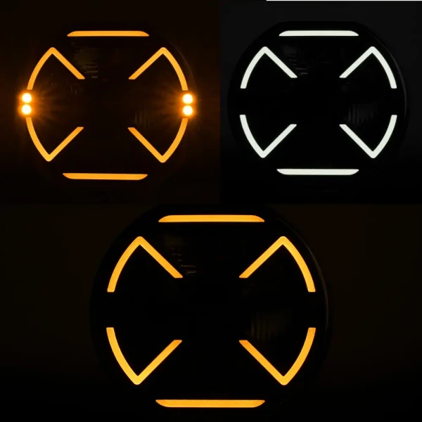 lampa dalekosiężna SKYLED VIA 9X Flash włączona noc
