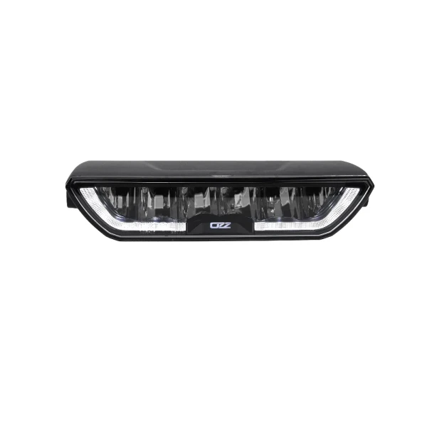Lampa LED OZZ XB1 P9 Black z włączonym białym dynamicznym światłem pozycyjnym