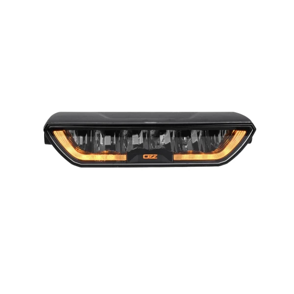 Lampa LED OZZ XB1 P9 Black z włączonym bursztynowym dynamicznym światłem pozycyjnym