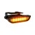 Lampa cofania i ostrzegawcza LED Nano R65 – świeci na pomarańczowo, czarna obudowa, białe tło