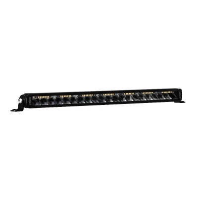 LEDSON Phoenix+ 20" – LED bar 522 mm ze stroboskopem R65 i światłem pozycyjnym, czarna aluminiowa obudowa, widok z boku