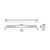 Rysunek techniczny z wymiarami LED bara LEDSON Phoenix+ 20" z uchwytami
