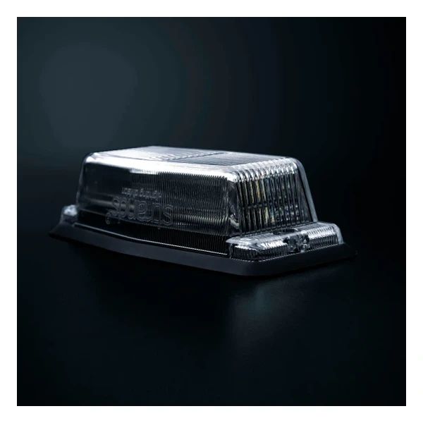 850458-studio-5-off: Lampa double burner STRANDS IZE LED Silver Arrow z przezroczystym kloszem – widok z góry pod kątem