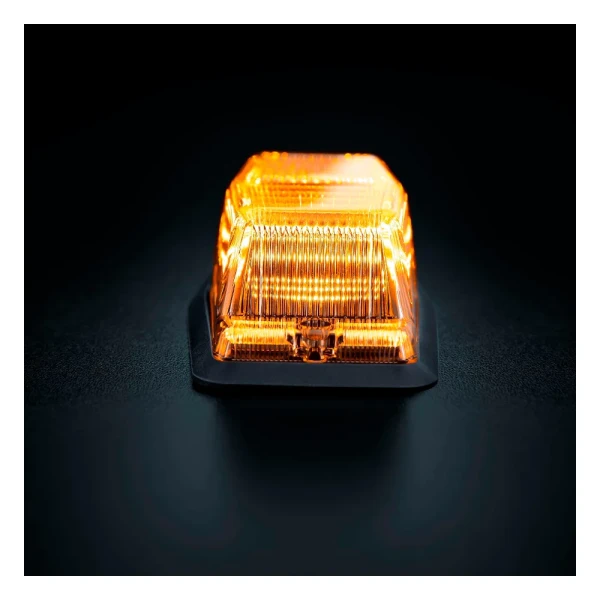 850458-studio-6-amber: STRANDS IZE LED Silver Arrow Double Burner Duo – bursztynowe światło pozycyjne, widok z przodu