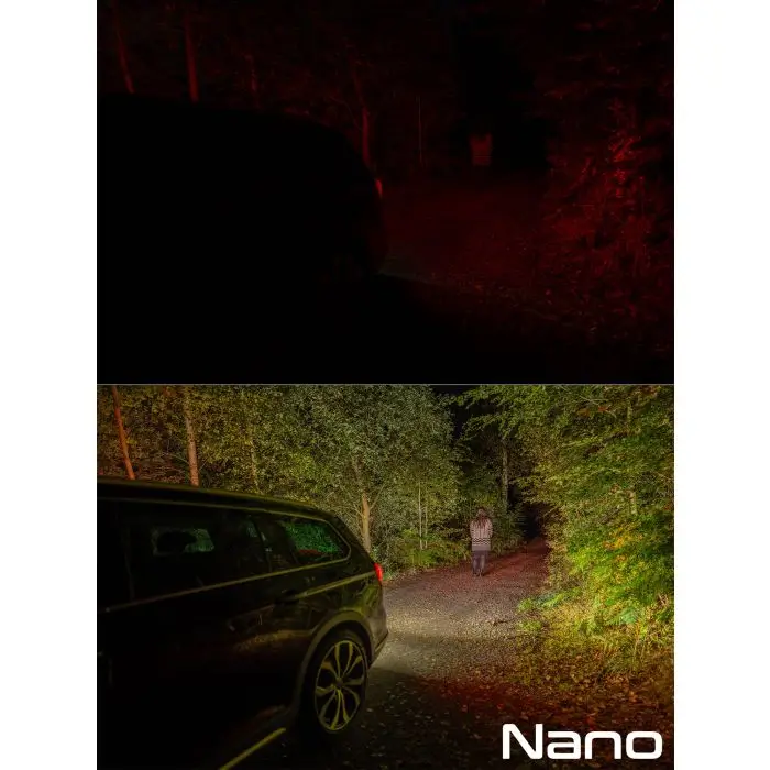 Nano swiatlo cofania